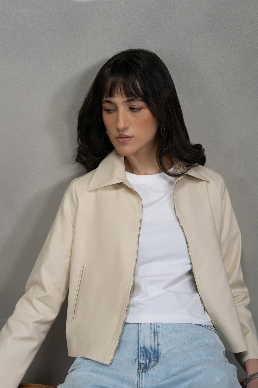 Offwhite Linen Jacket