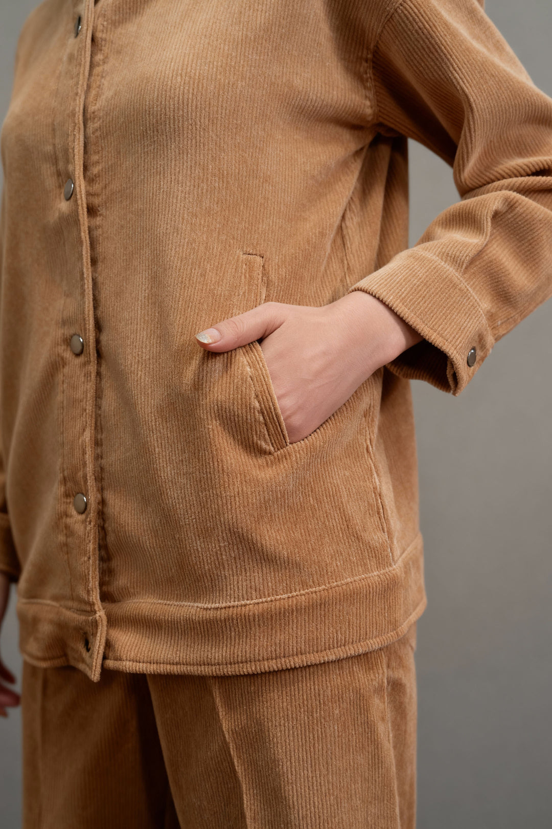 Camel Corduroy Co-ord Set