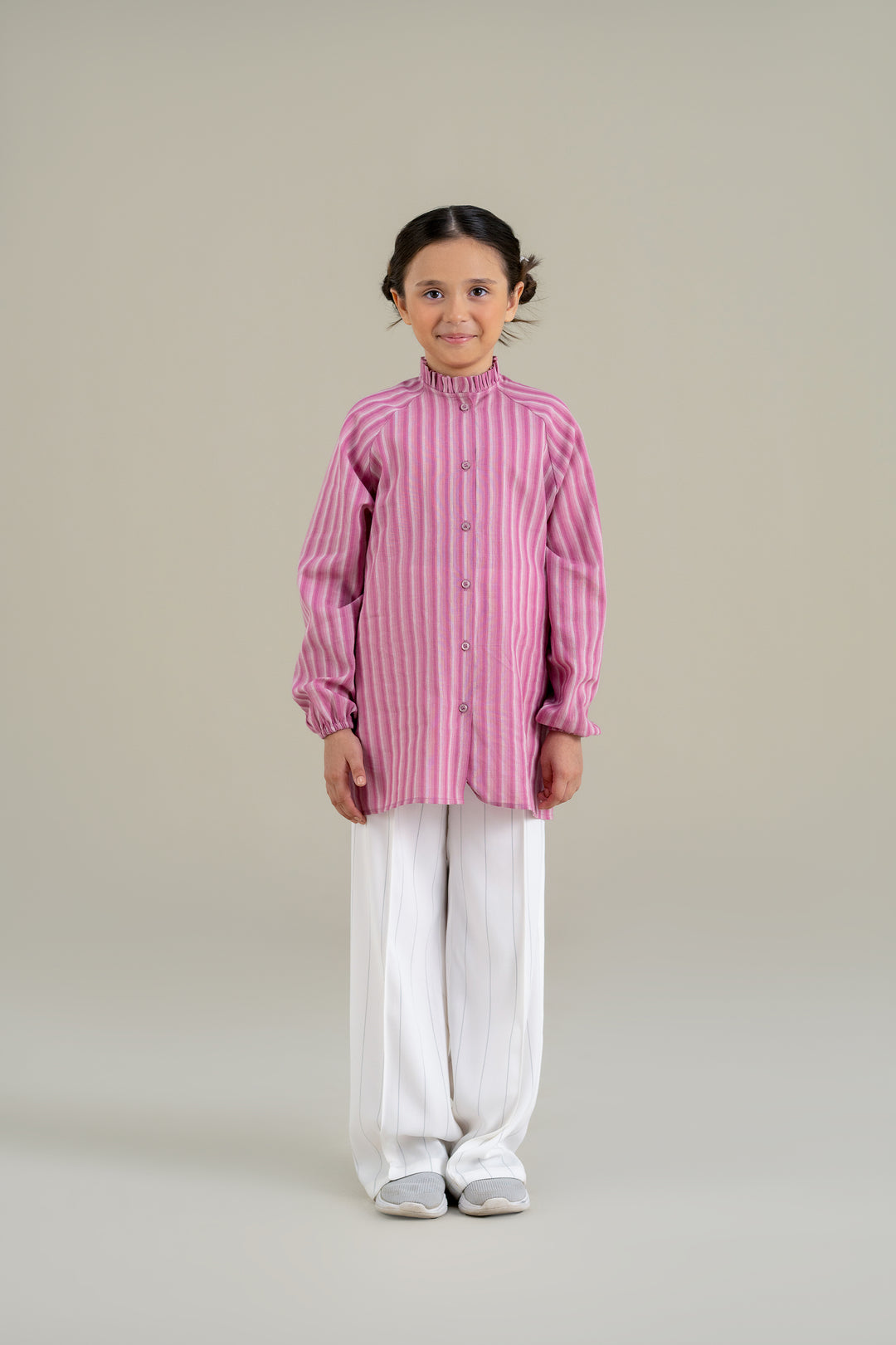 White Stripped Wide Leg trouser