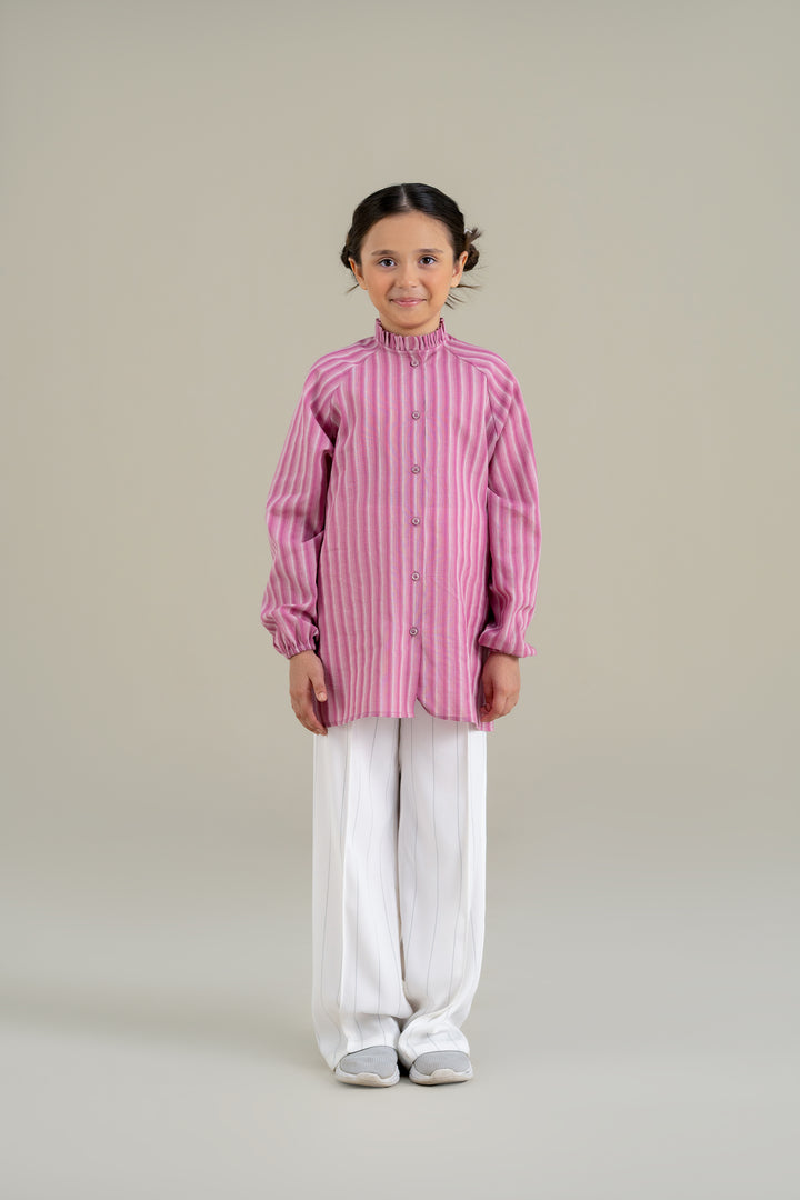White Stripped Wide Leg trouser