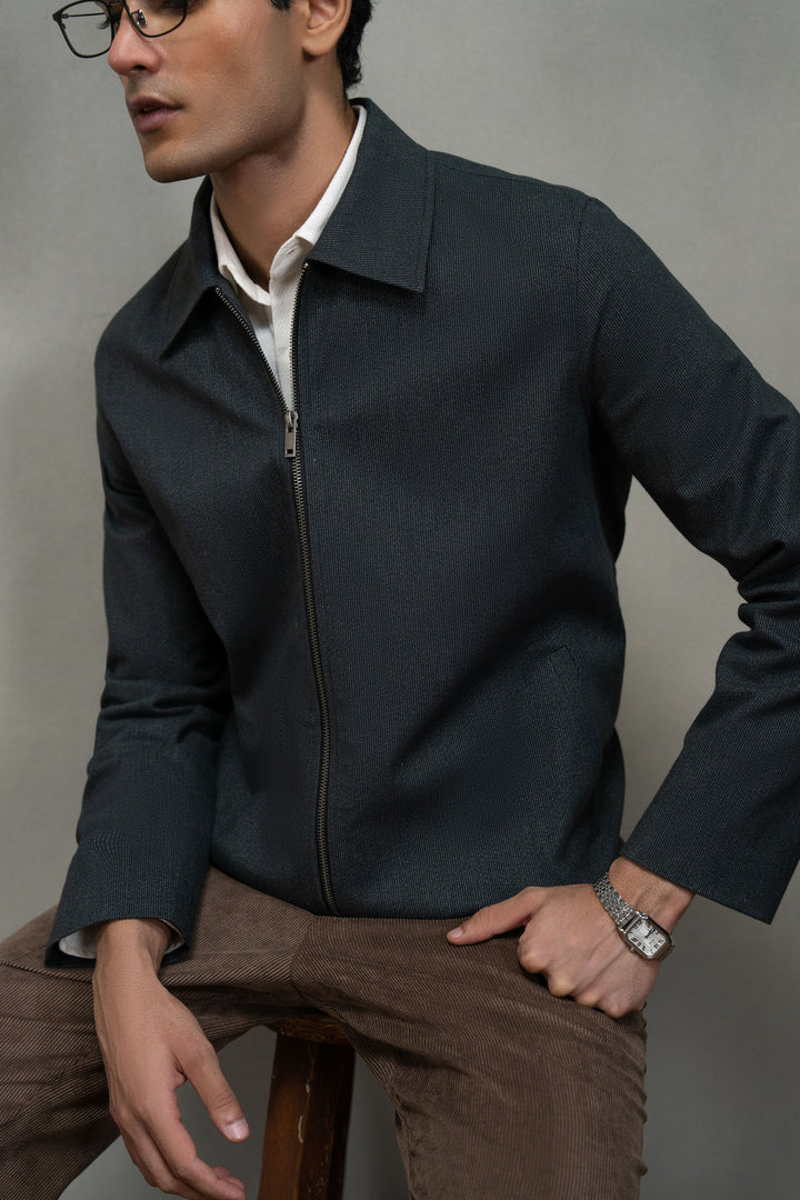 Dark Grey Zip up Jacket