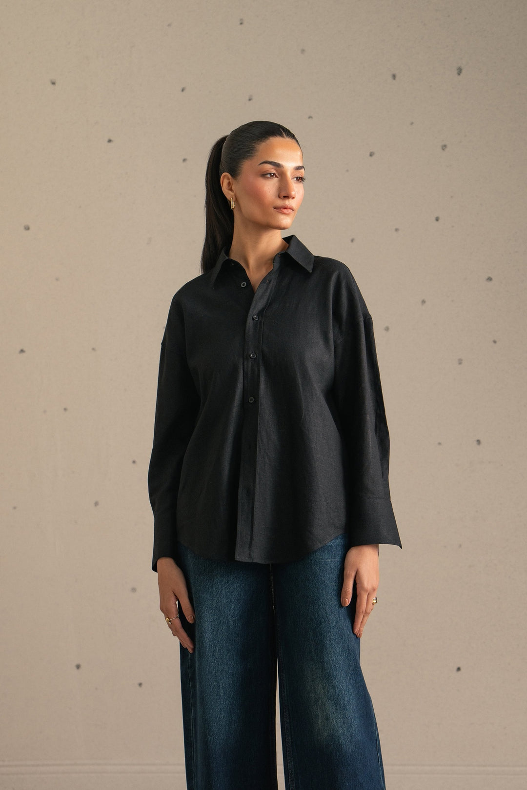 Black Linen Shirt