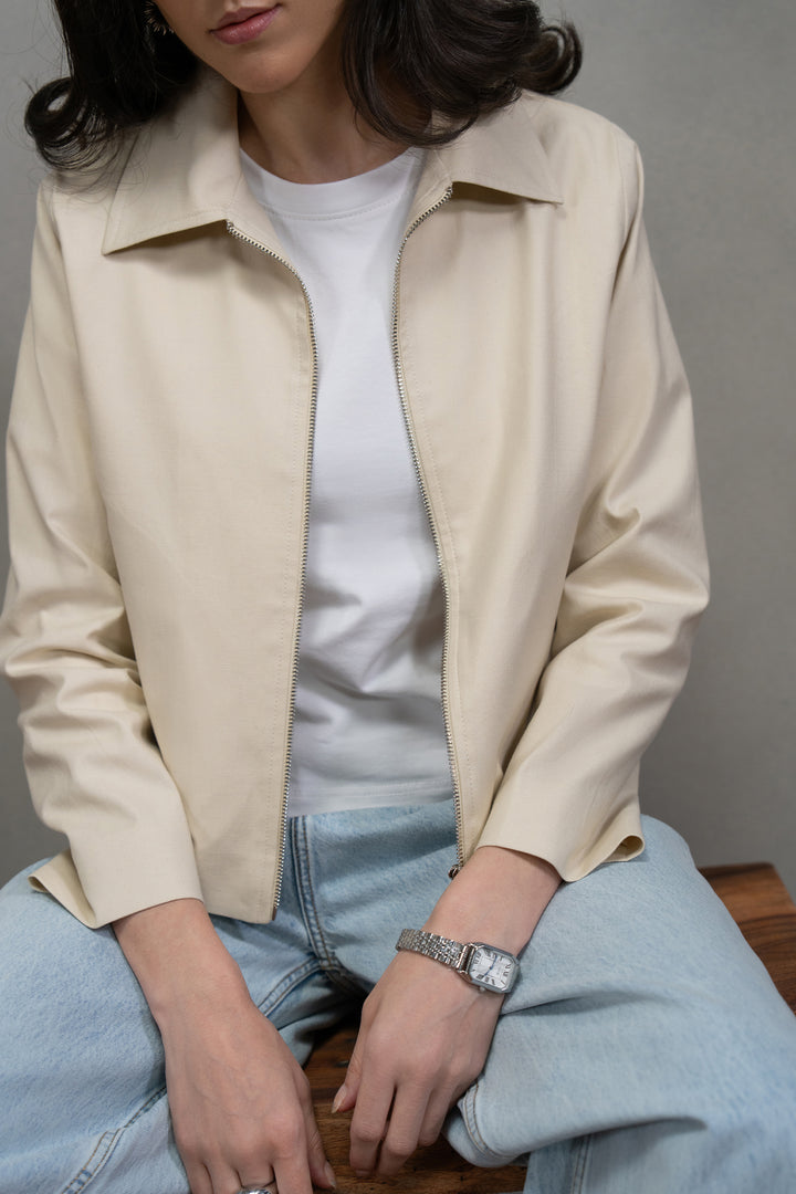 Offwhite Linen Jacket