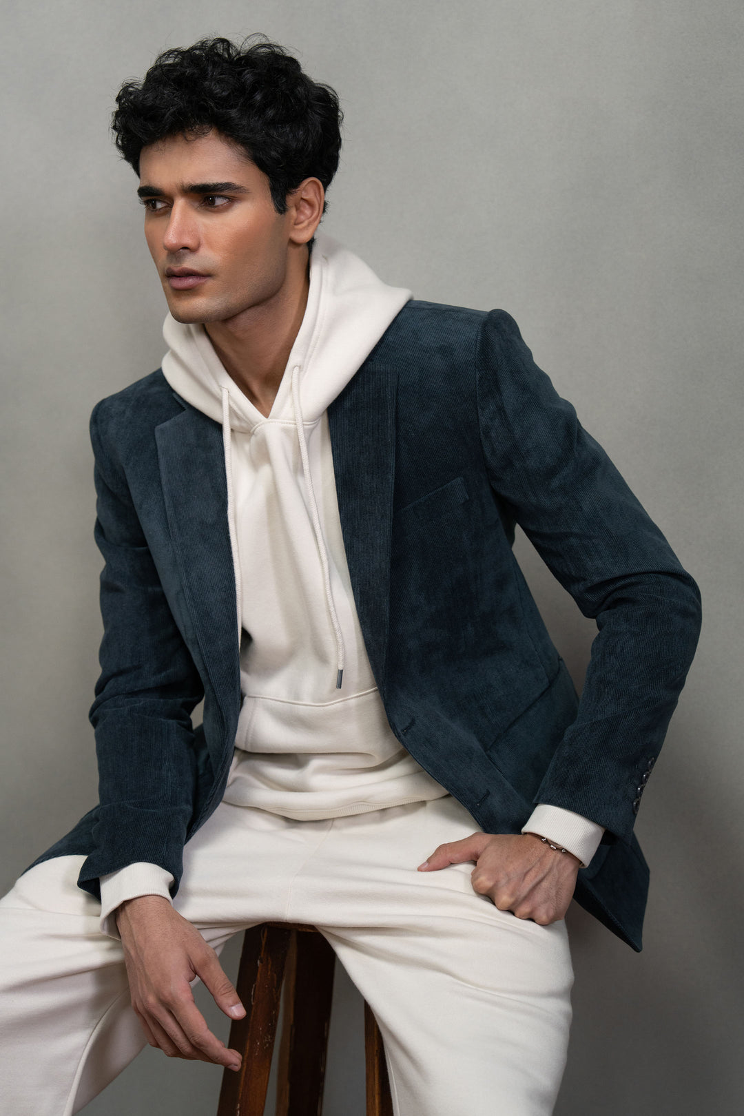 Navy Corduroy Blazer