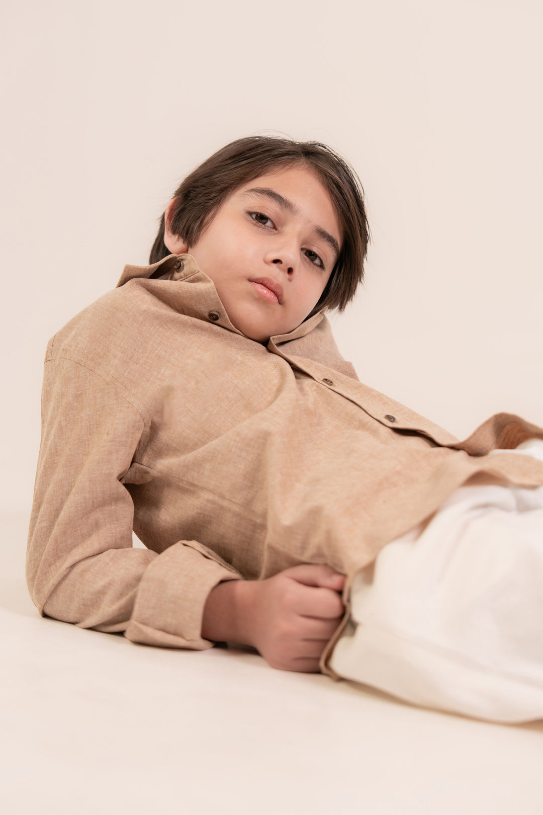 Light Brown  Linen Shirt