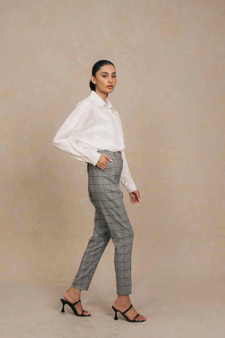White Cotton Shirt with Pockets