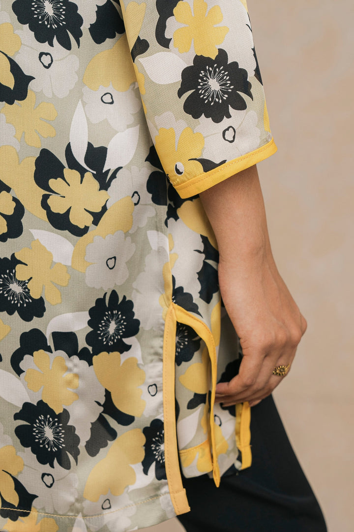 Printed Silk Shrug