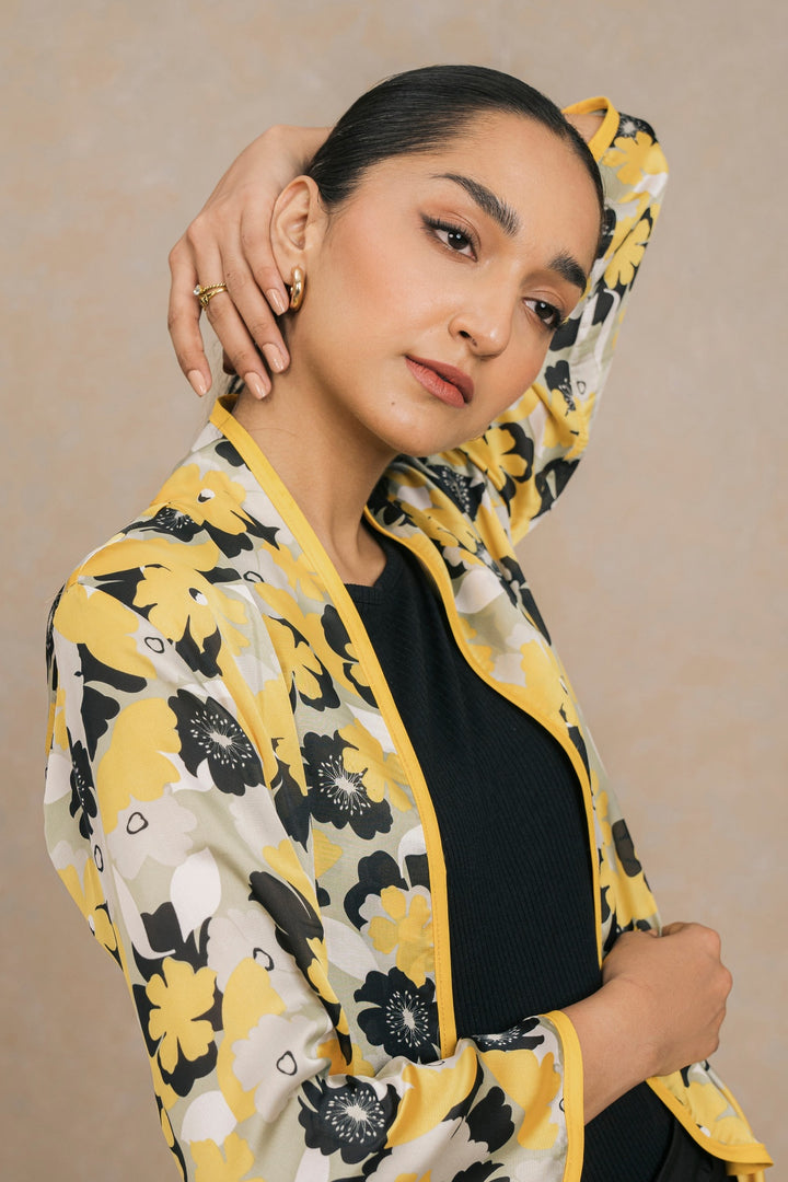 Printed Silk Shrug
