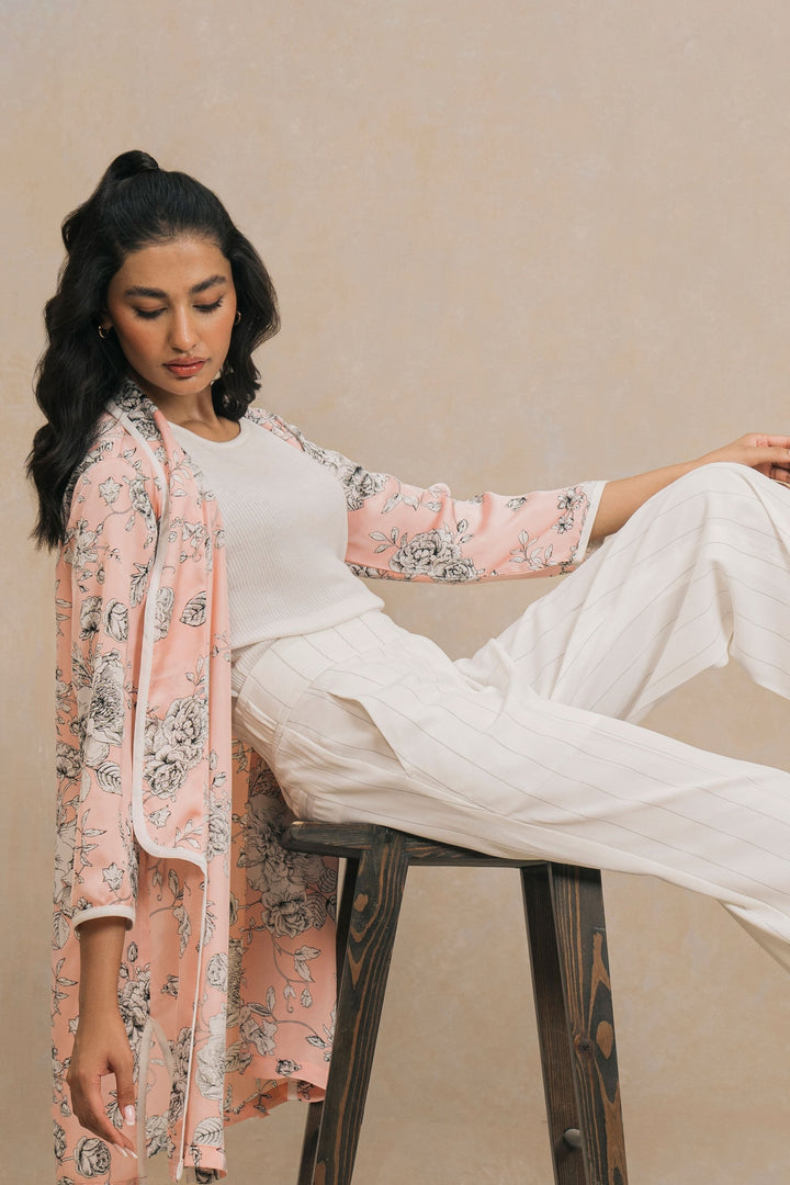 Multi Printed Silk Shrug