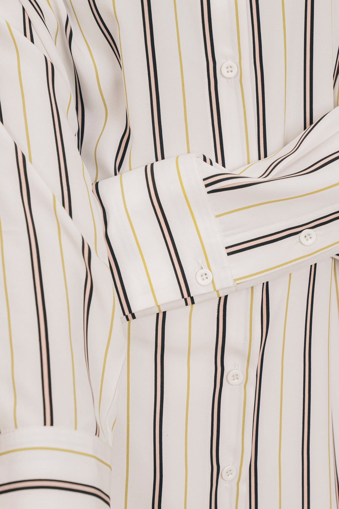Multi Striped Knee Length Shirt