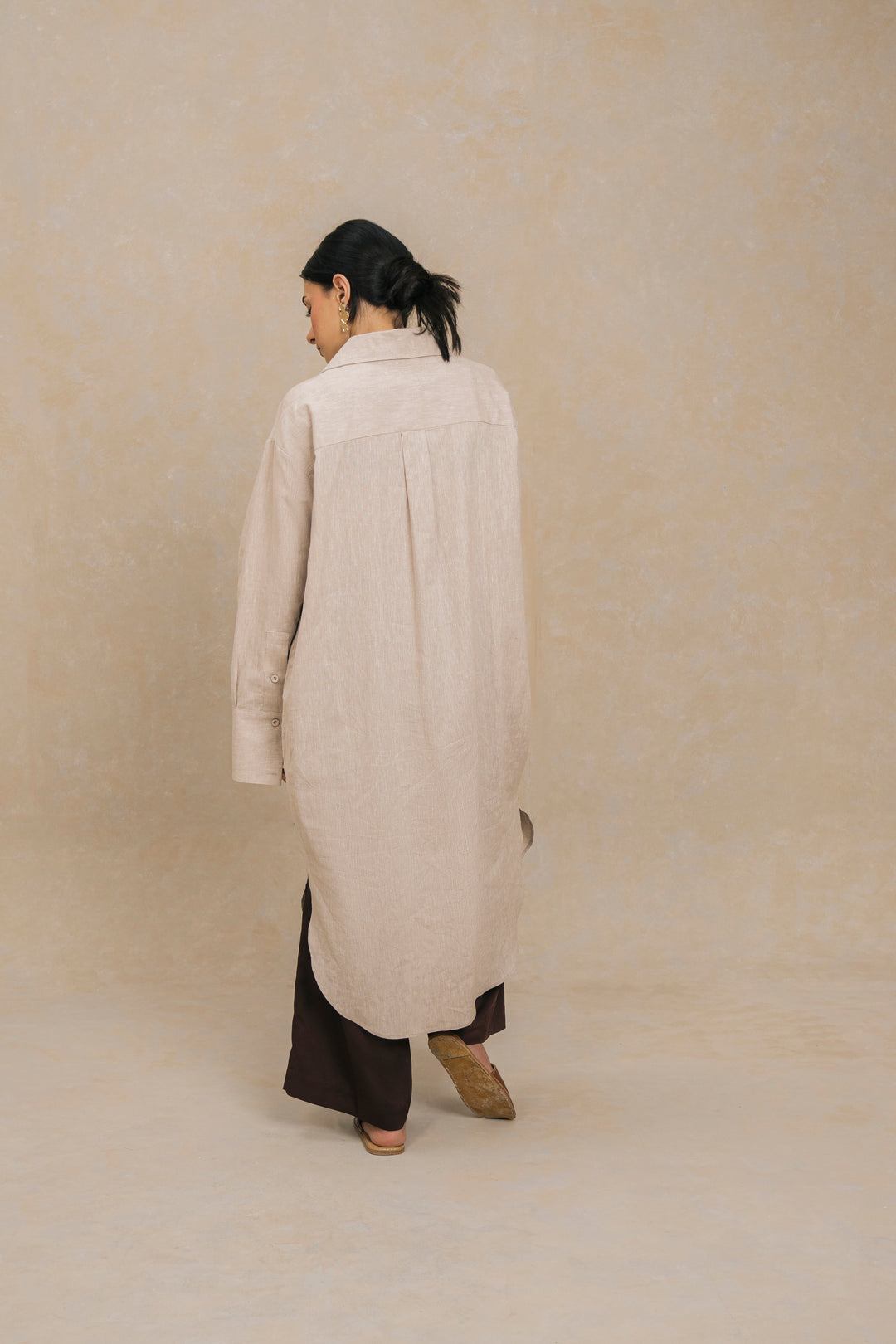 Stone Linen long shirt