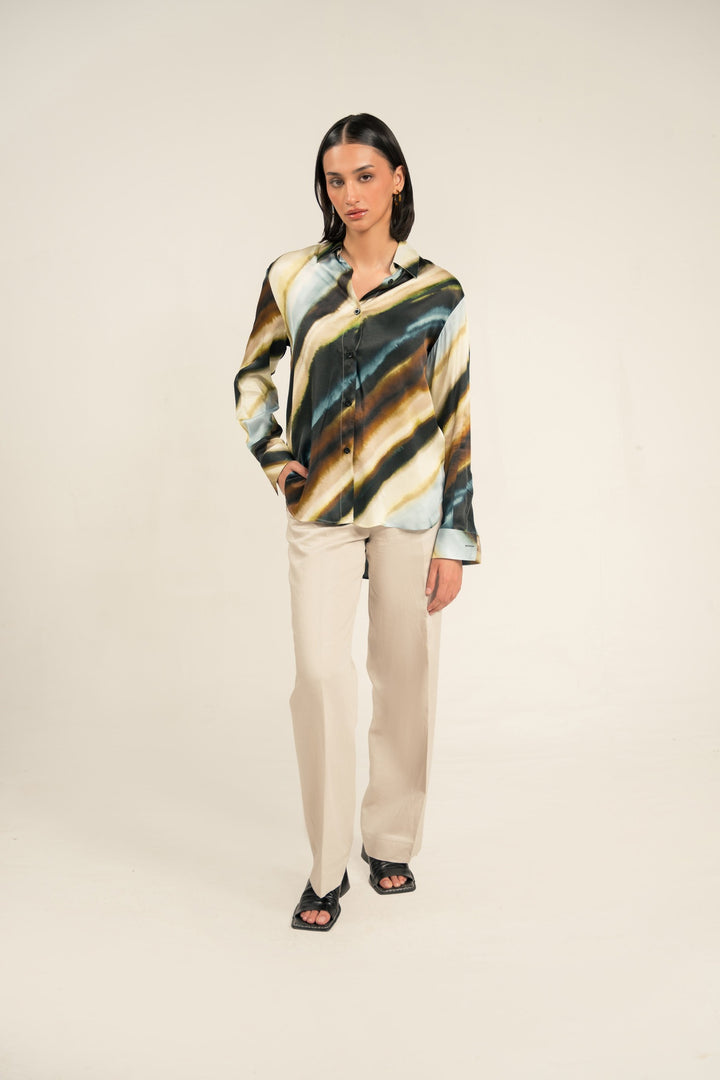 Tye &amp; Dye Button Down Shirt