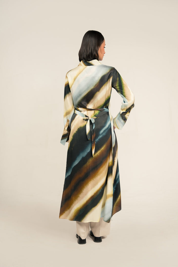 Tye &amp; Dye Long Shirt Dress