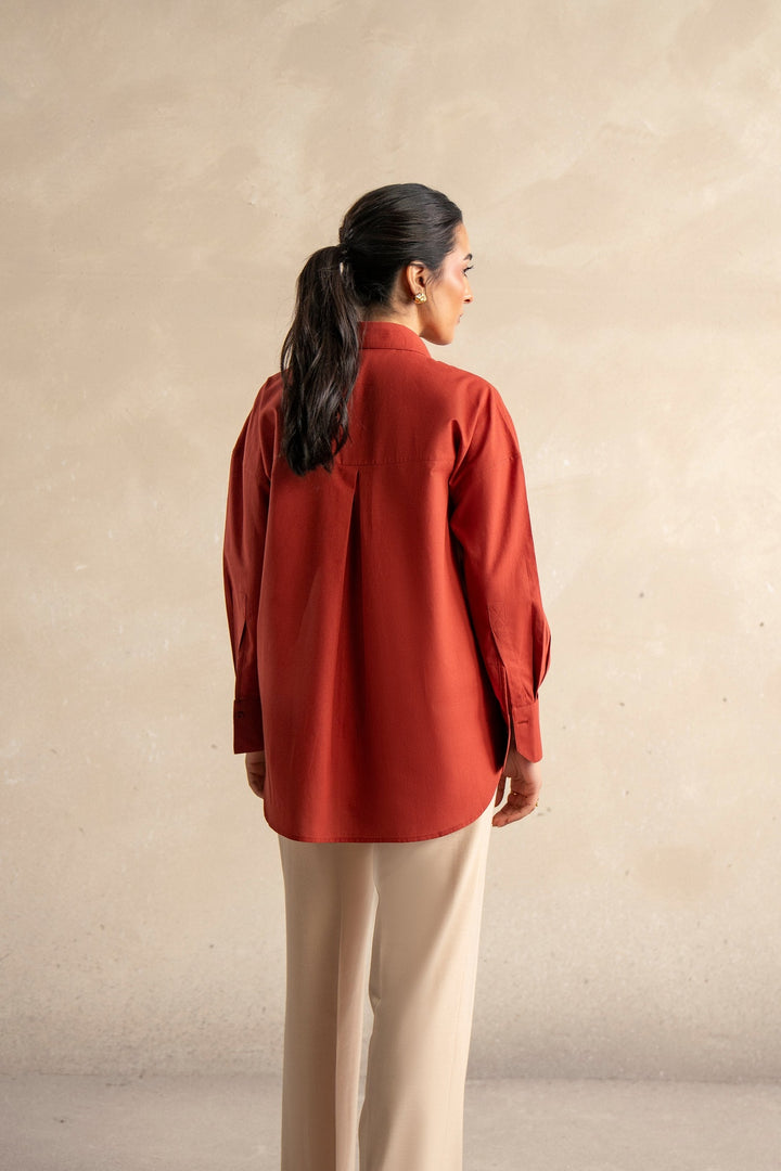 Rust Linen Shirt