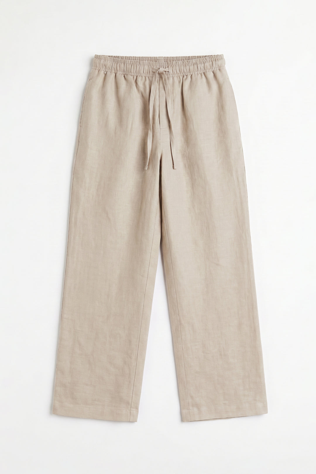 Beige Linen Trouser