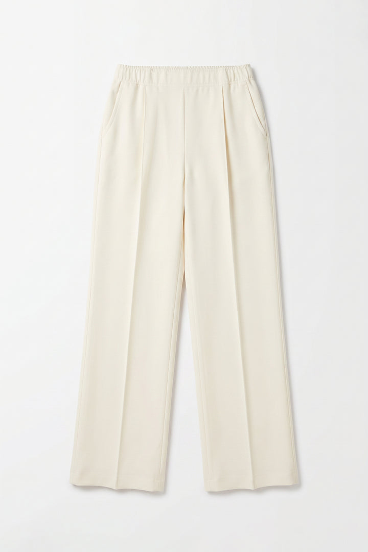 Beige Straight Fit Trouser