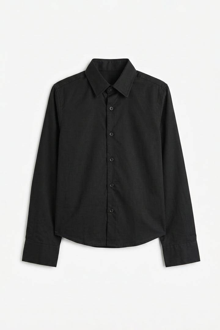 Black Cotton Shirt