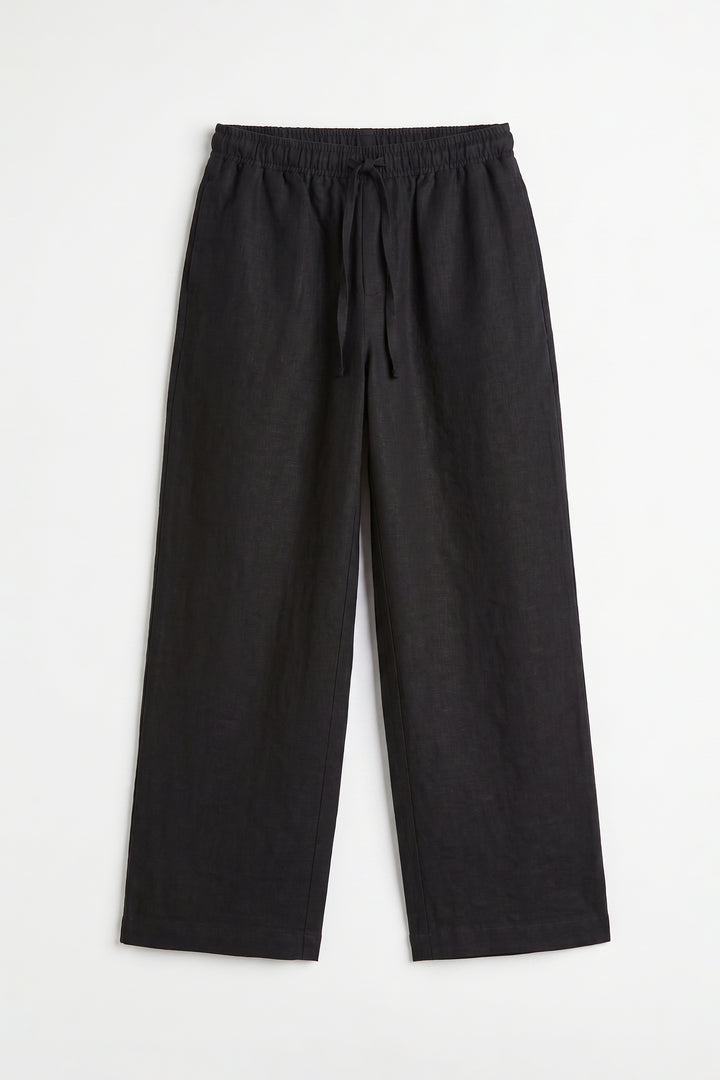 Black Linen Trouser