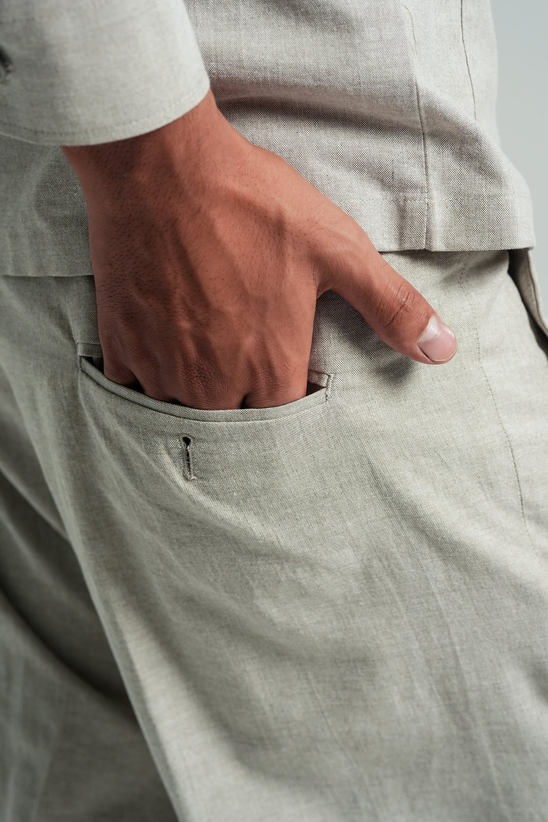 Sand Straight fit Trouser