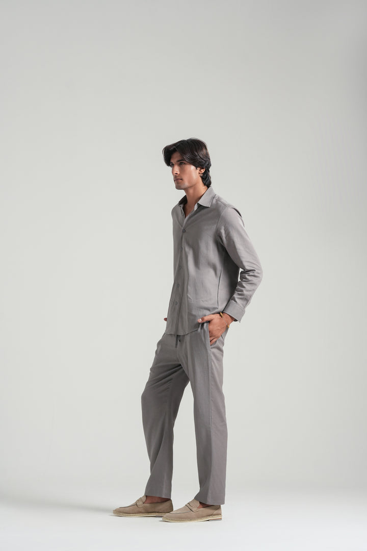 Grey Linen Co-Ord Set