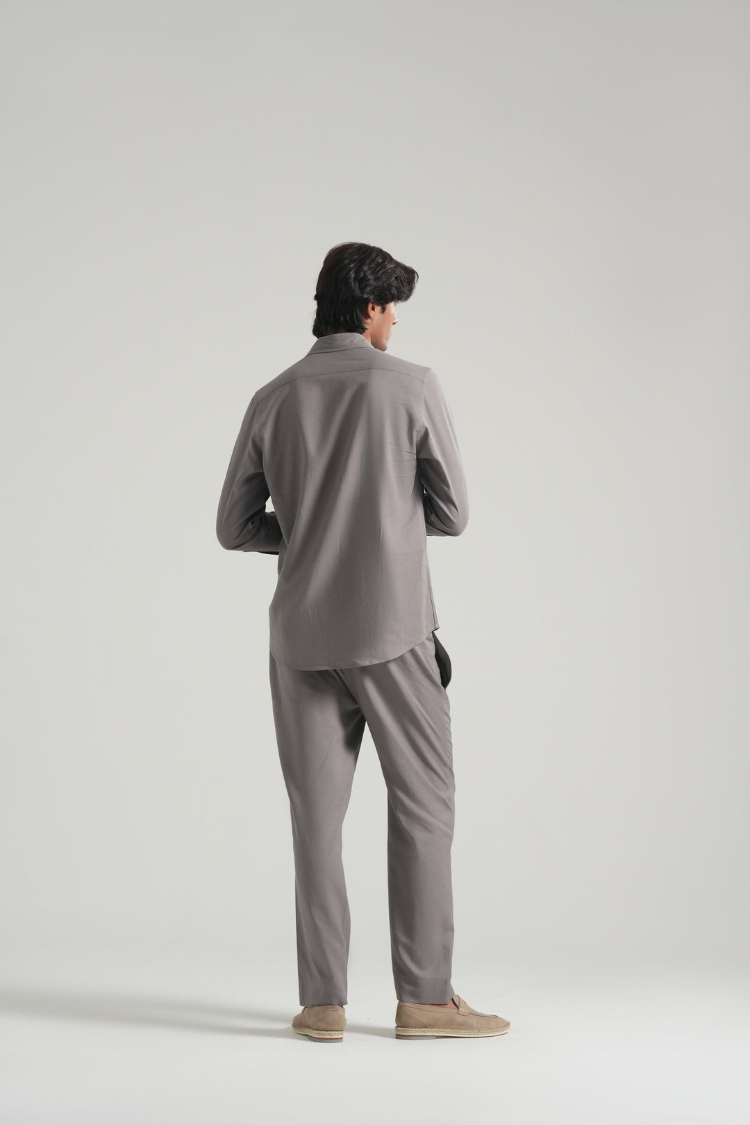 Grey Linen Co-Ord Set