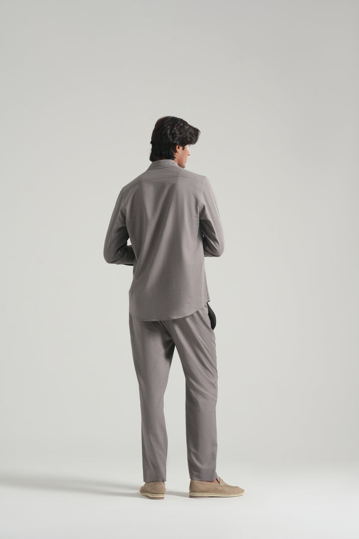 Grey Linen Co-Ord Set