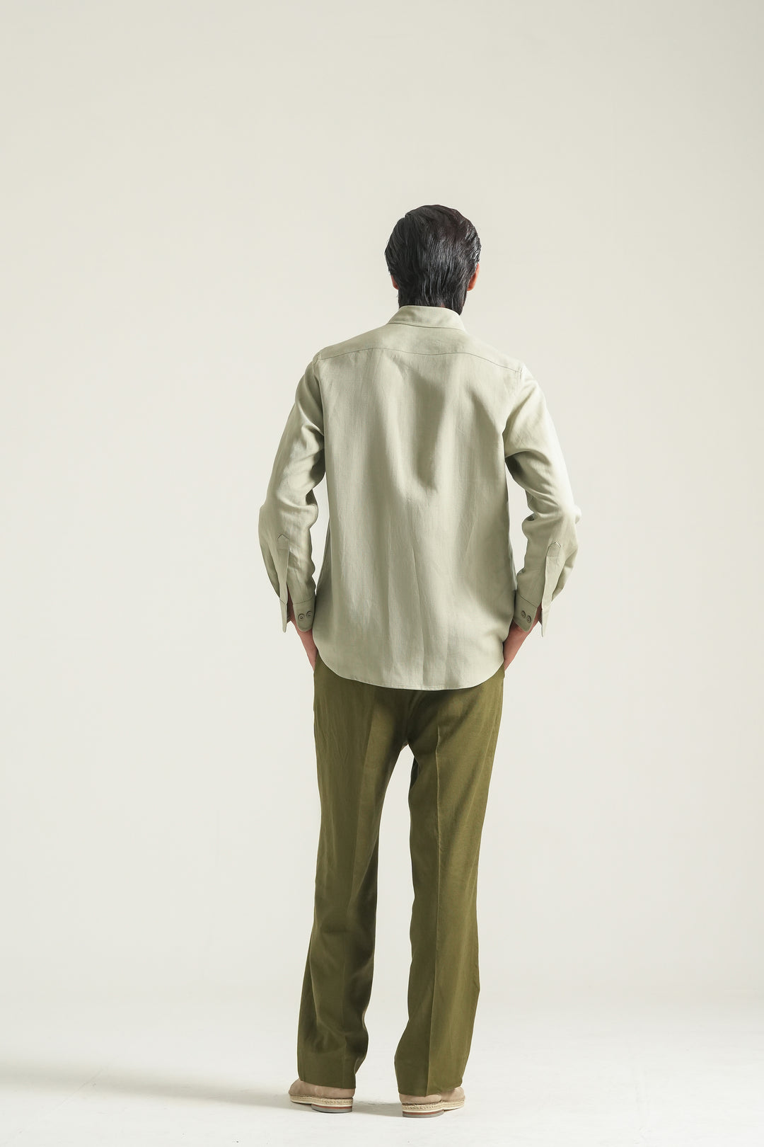 Pistachio Linen Shirt