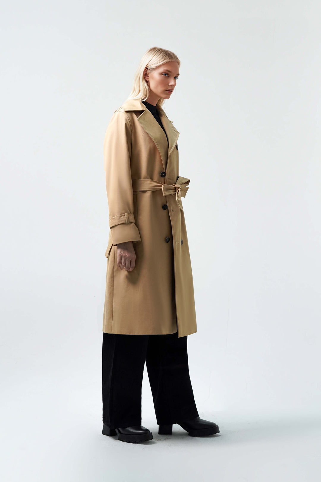 Beige Classic Trench Coat