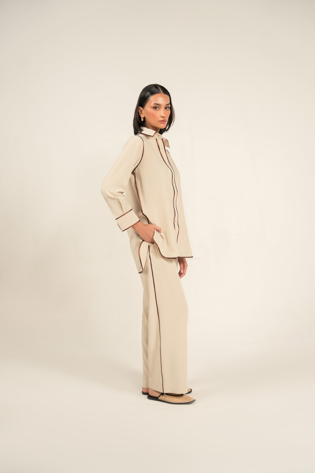 Beige Co-Ord Set Womens