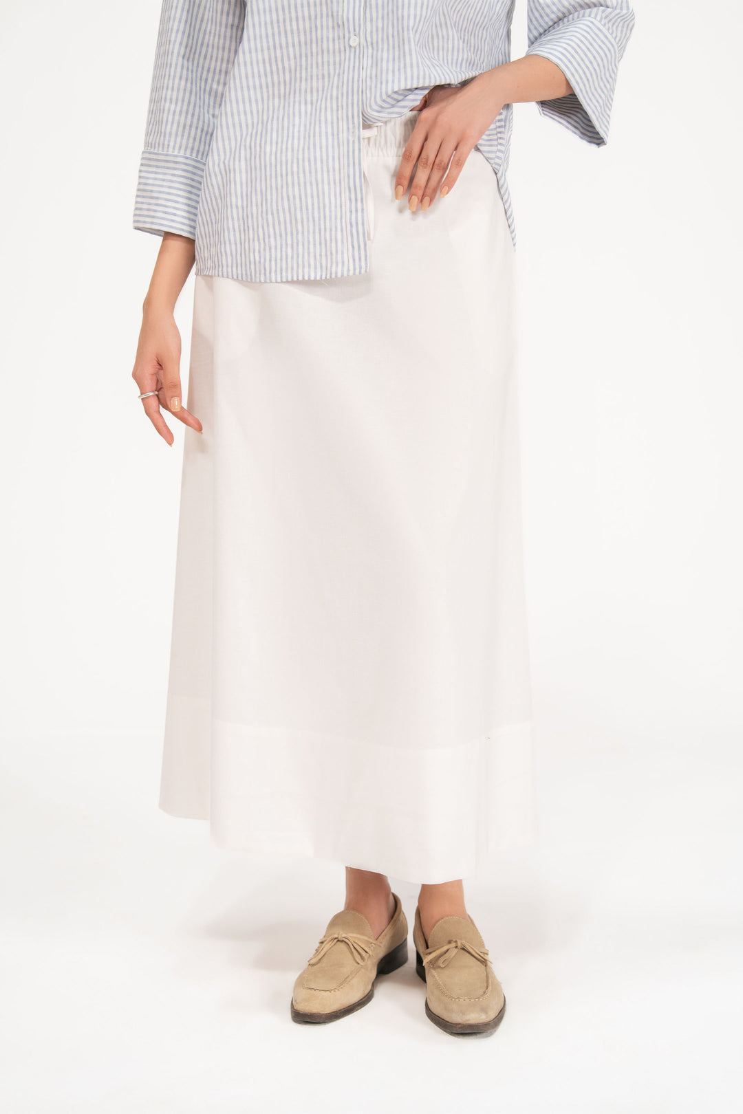 White Cotton Skirt