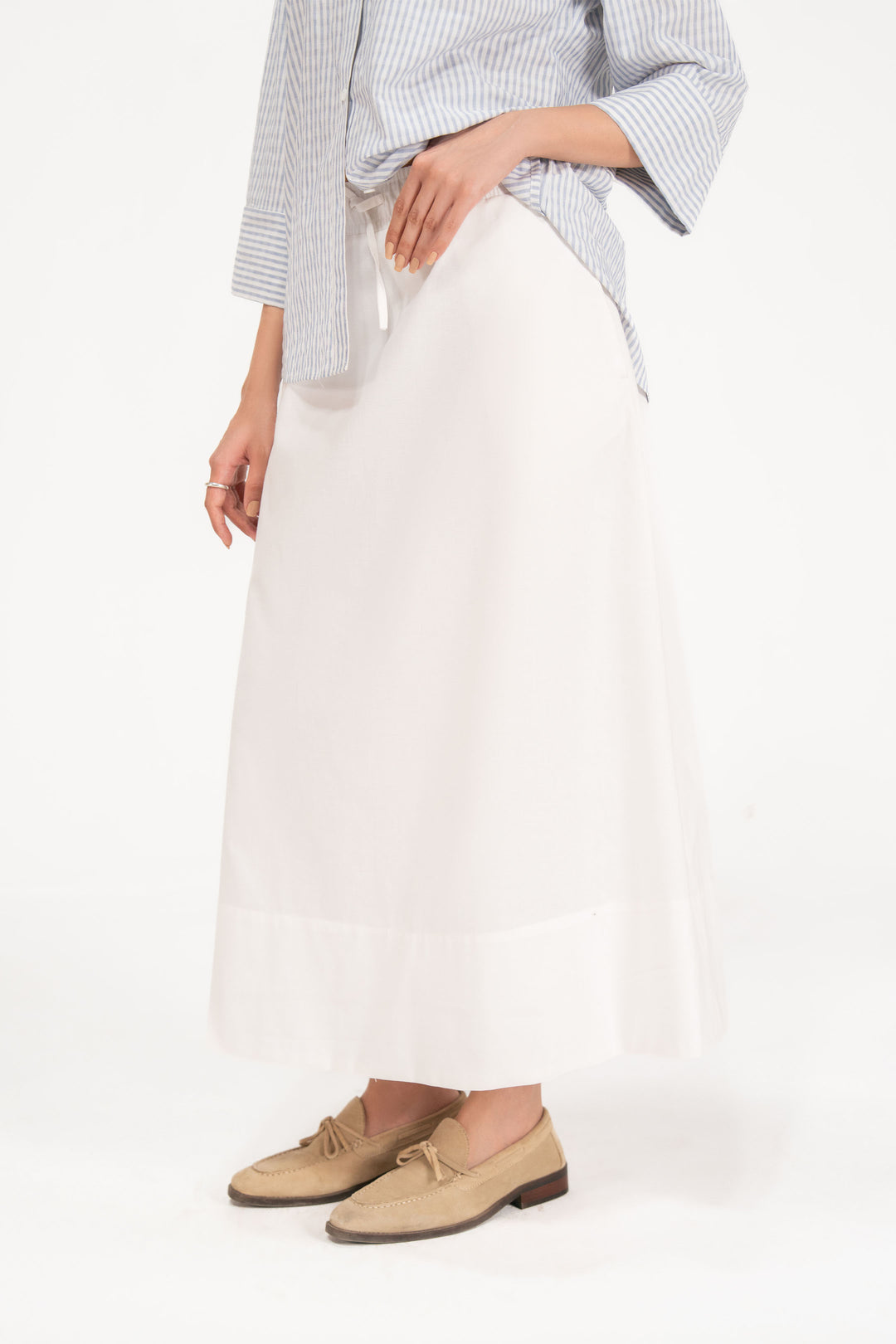 White Cotton Skirt