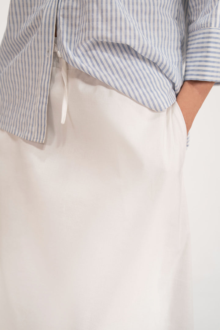 White Cotton Skirt