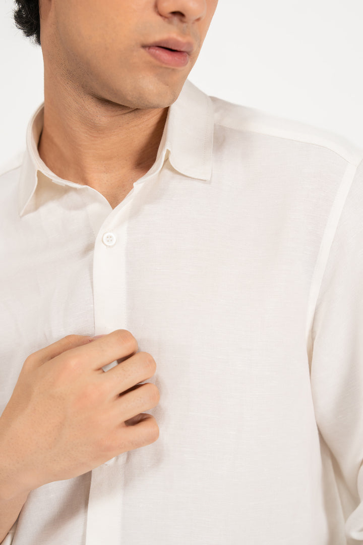 White Linen Shirt