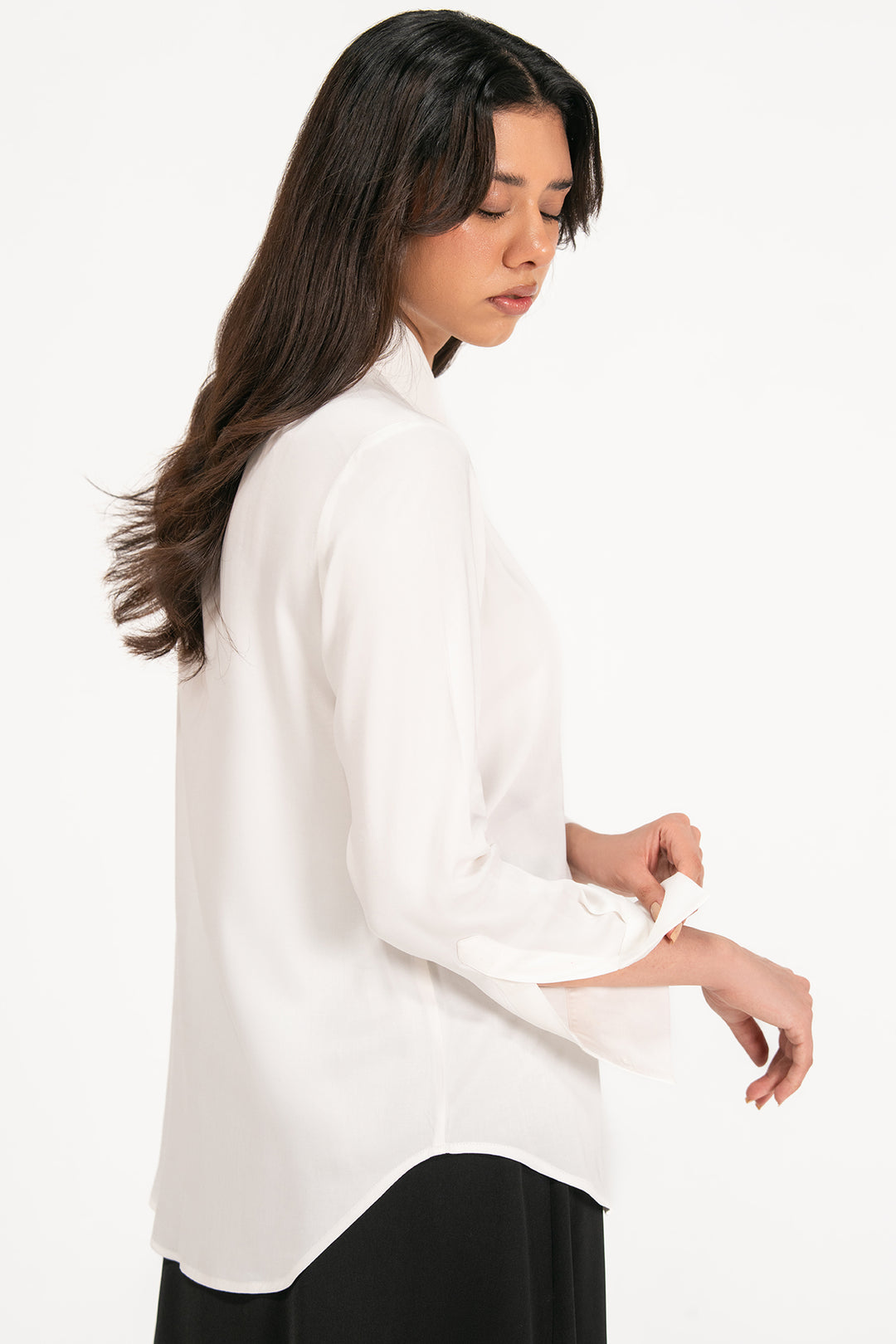 White Satin Shirt
