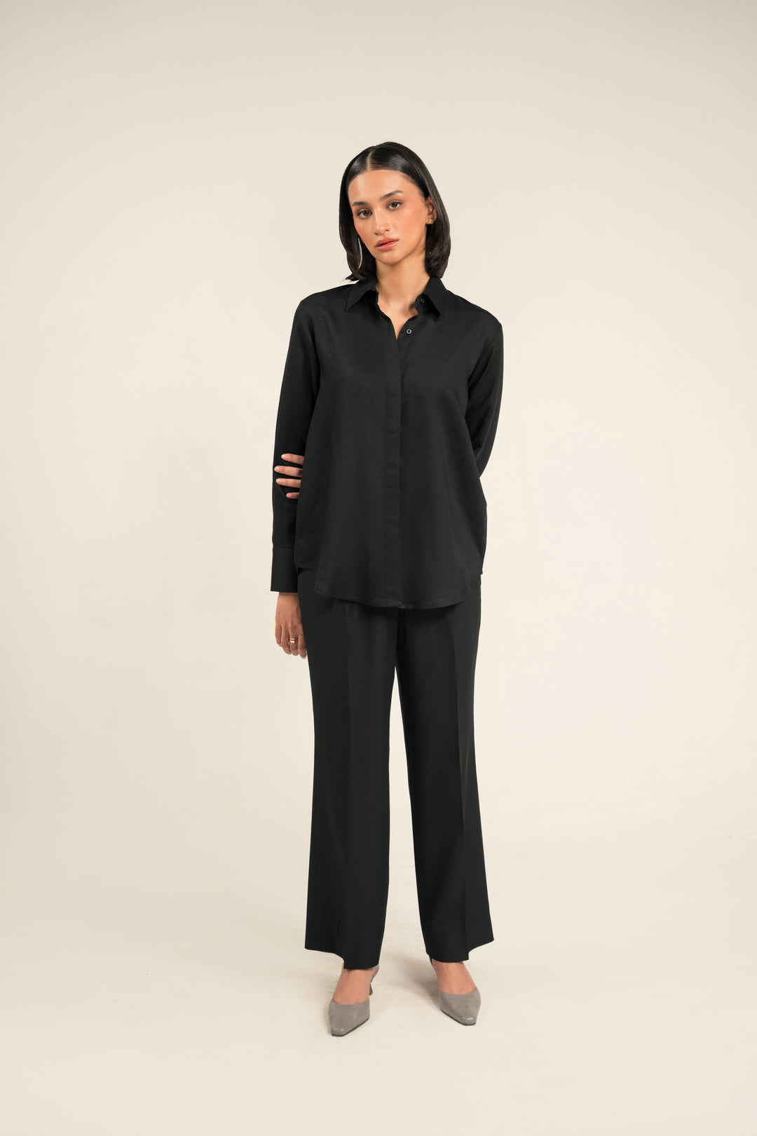 Black Linen Shirt Womens