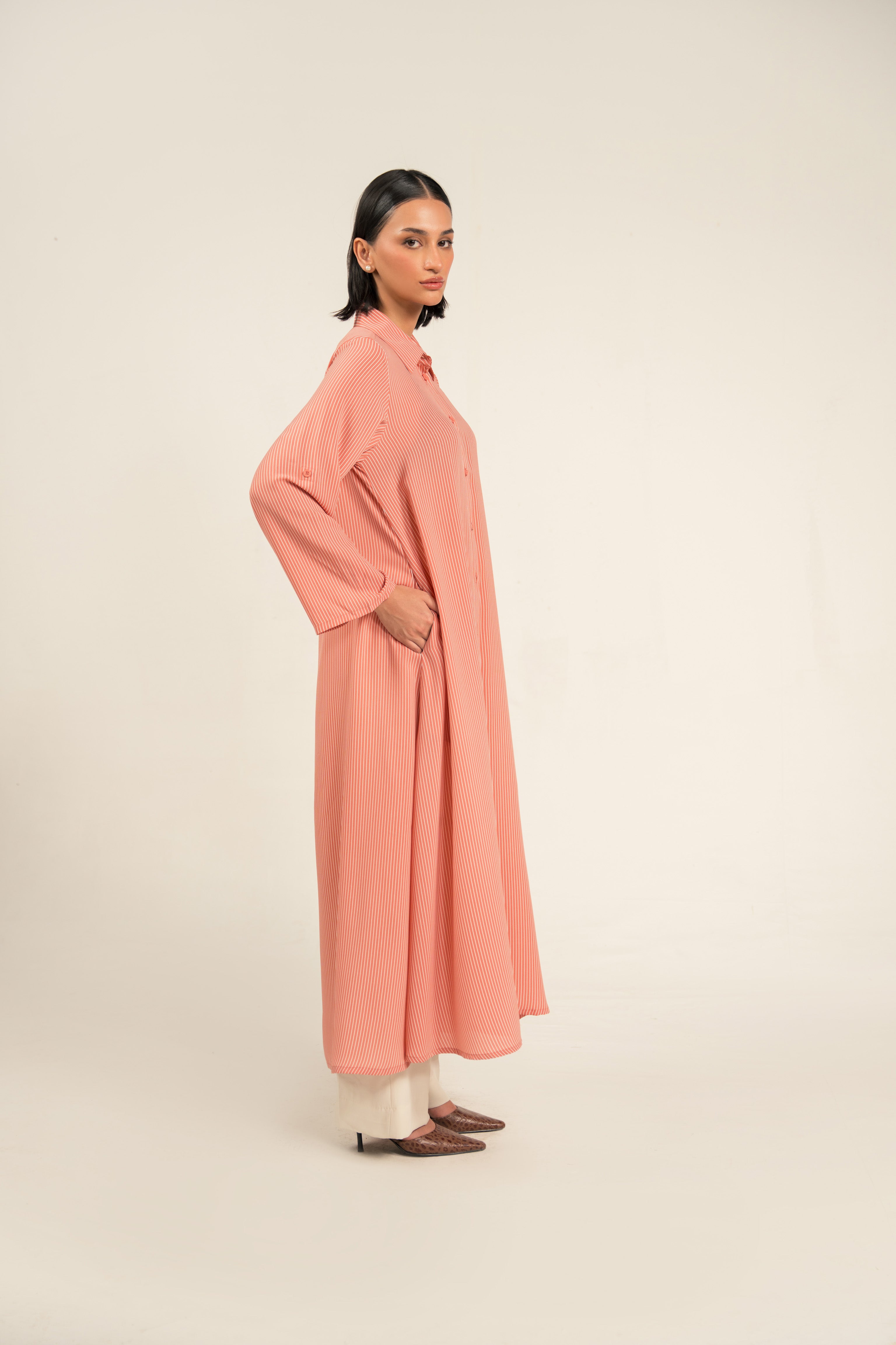 Pink Long Shirt for Women