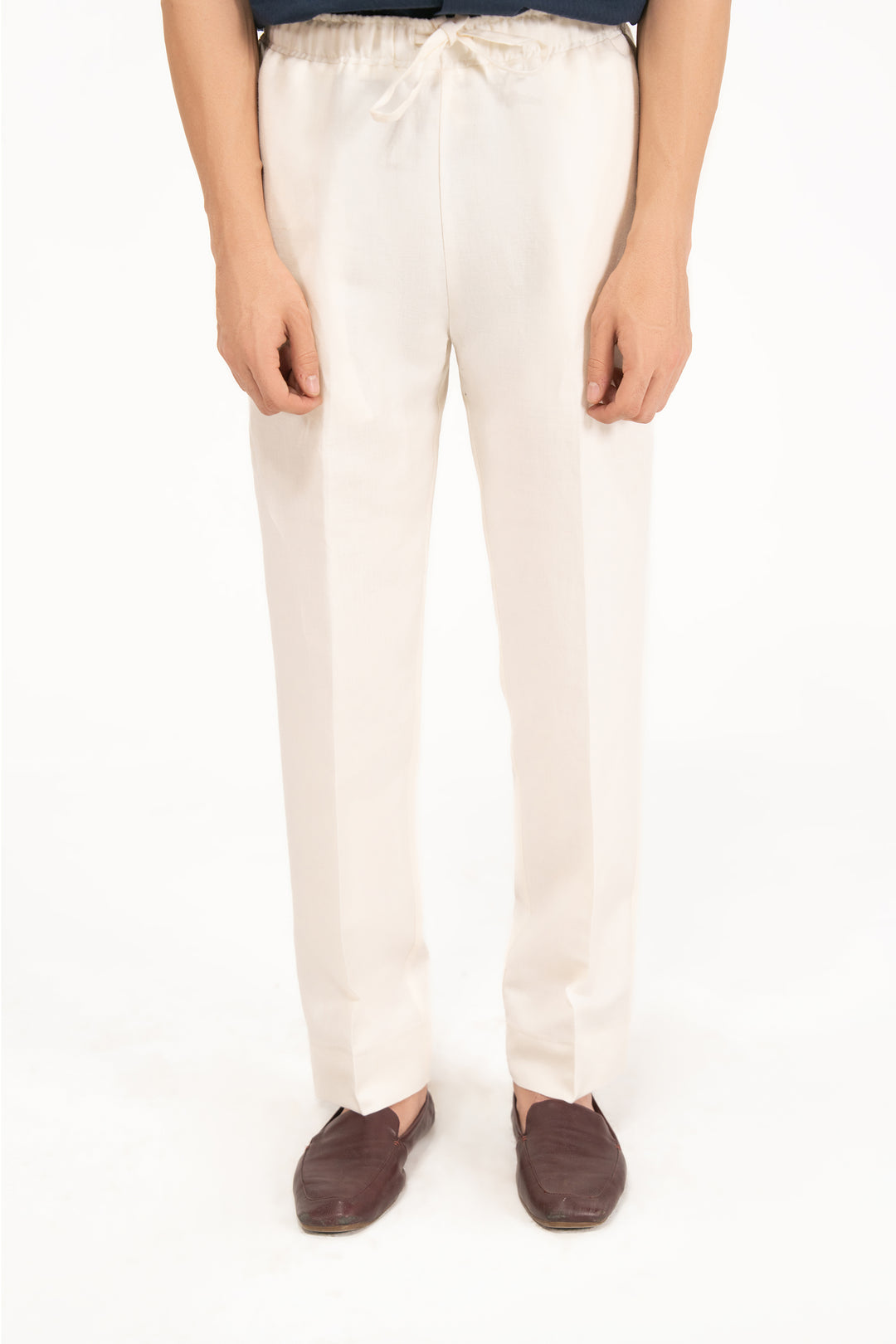 Offwhite Linen Trouser