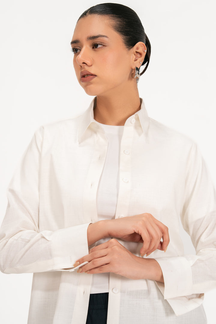 White Linen Shirt