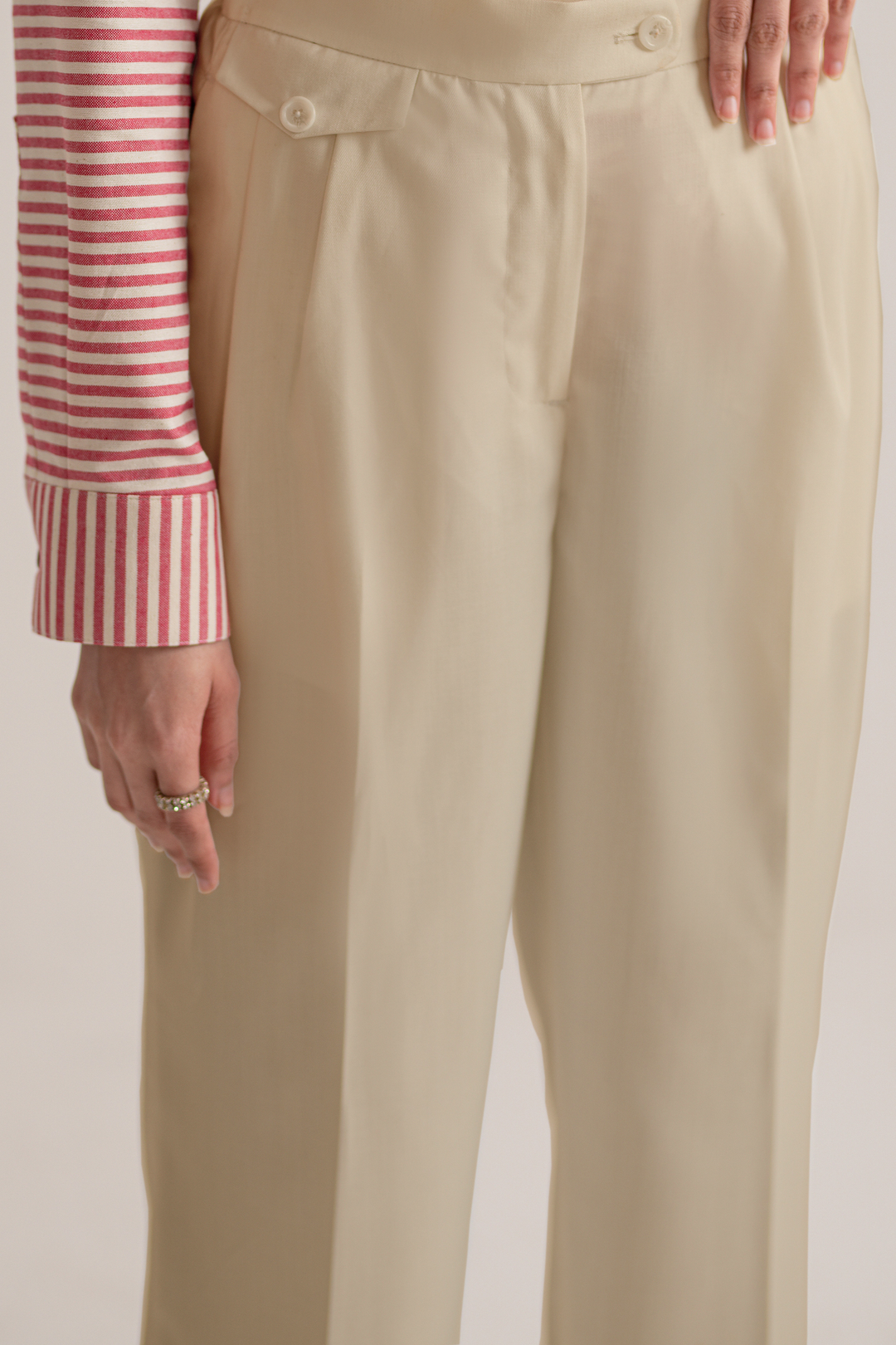 Beige Straight Fit Trouser in Pakistan