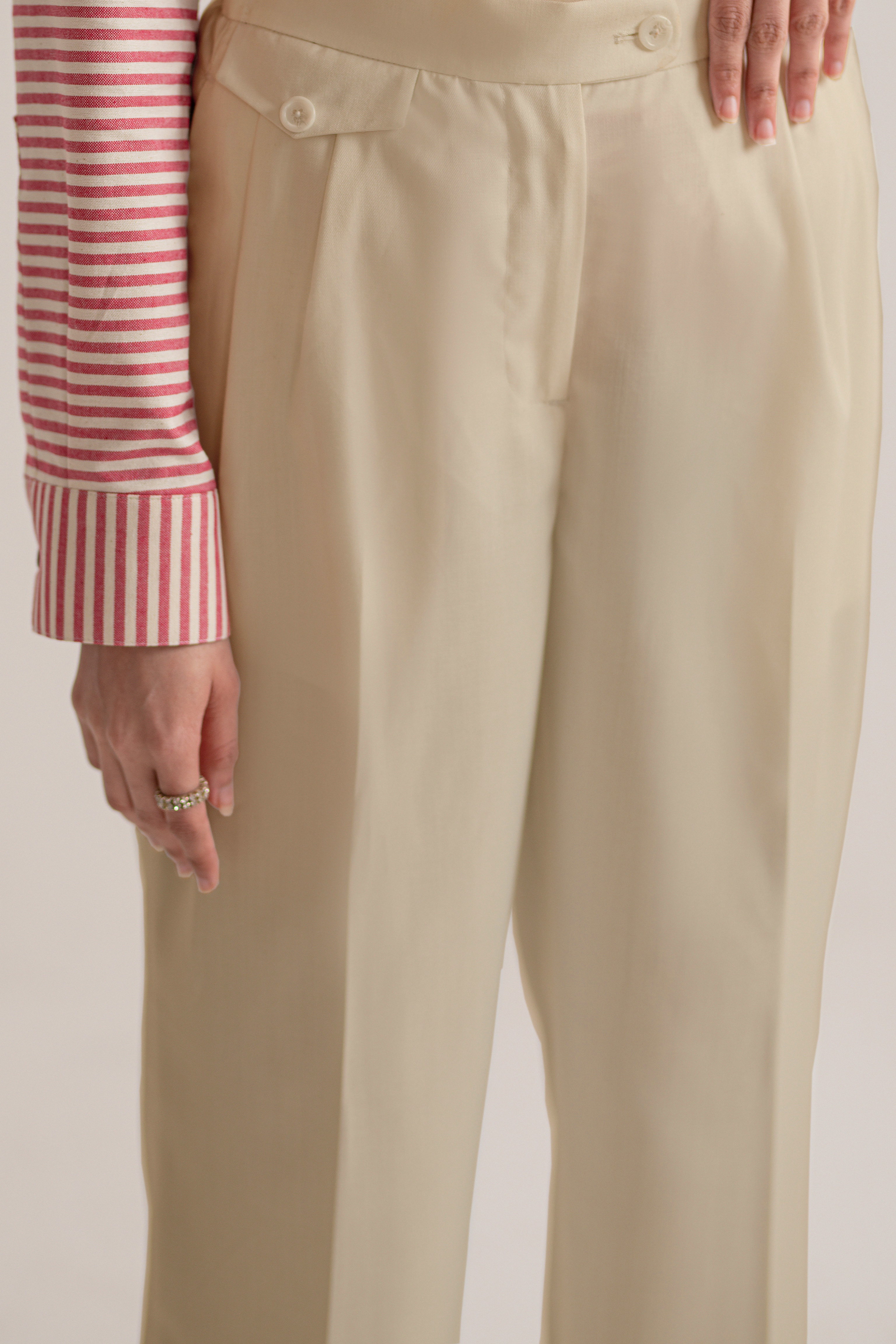 Beige Straight Fit Trouser in Pakistan