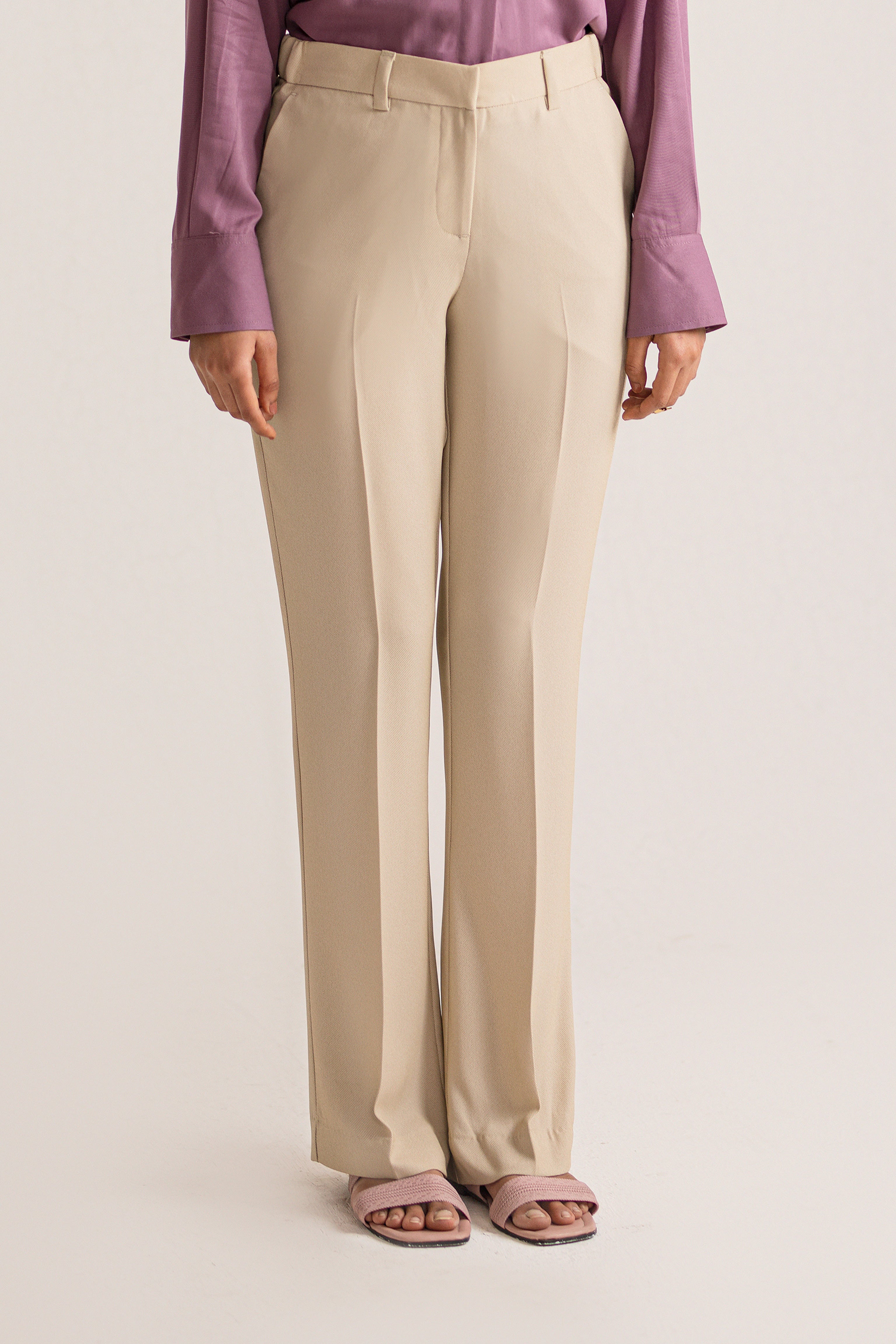 Beige trouser for women