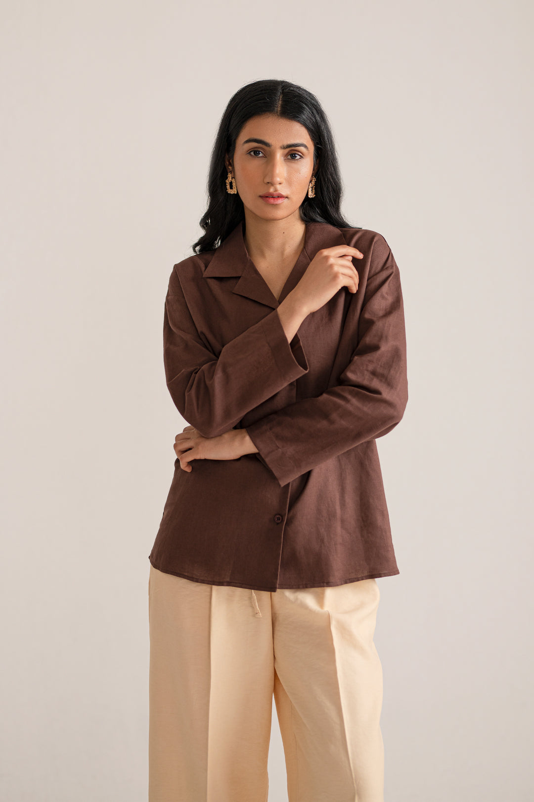 Brown Full Sleeve Shirt price