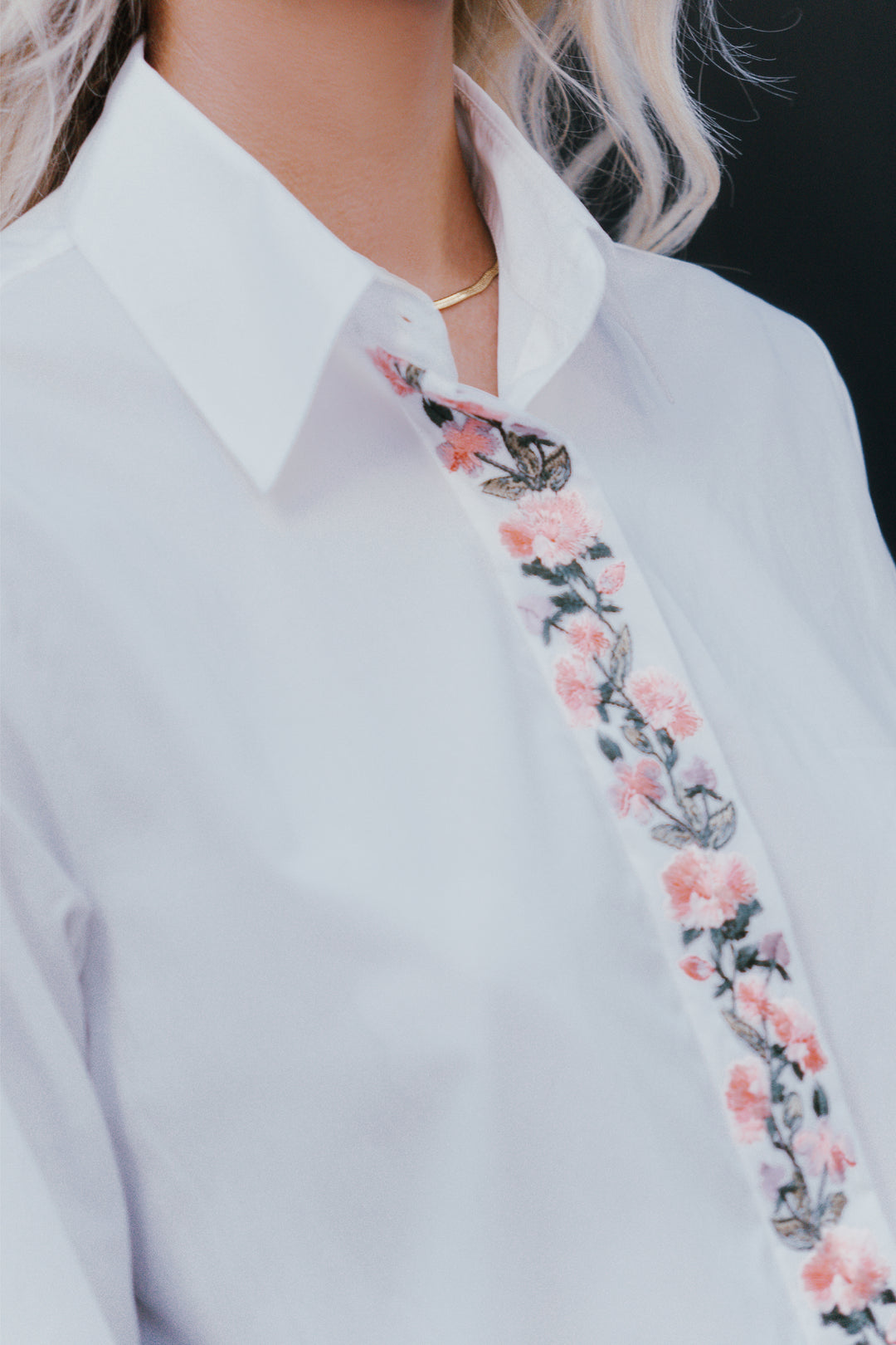 White Embroidered Shirt