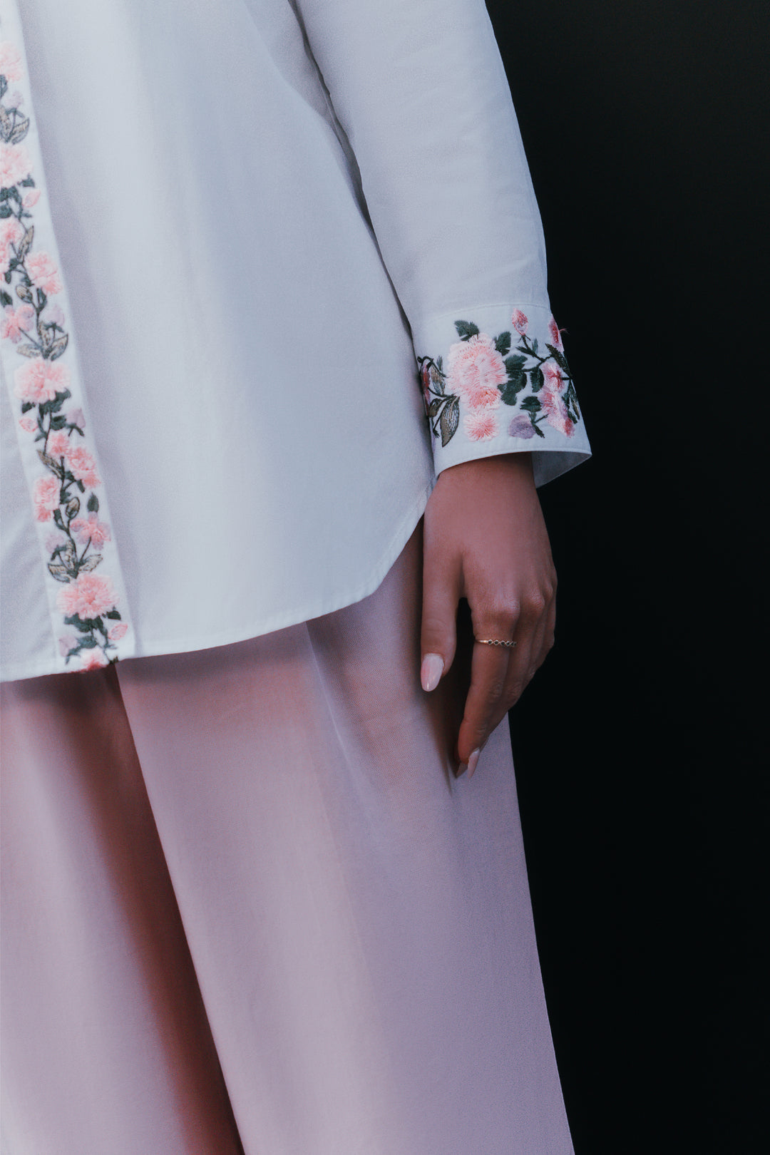 White Embroidered Shirt