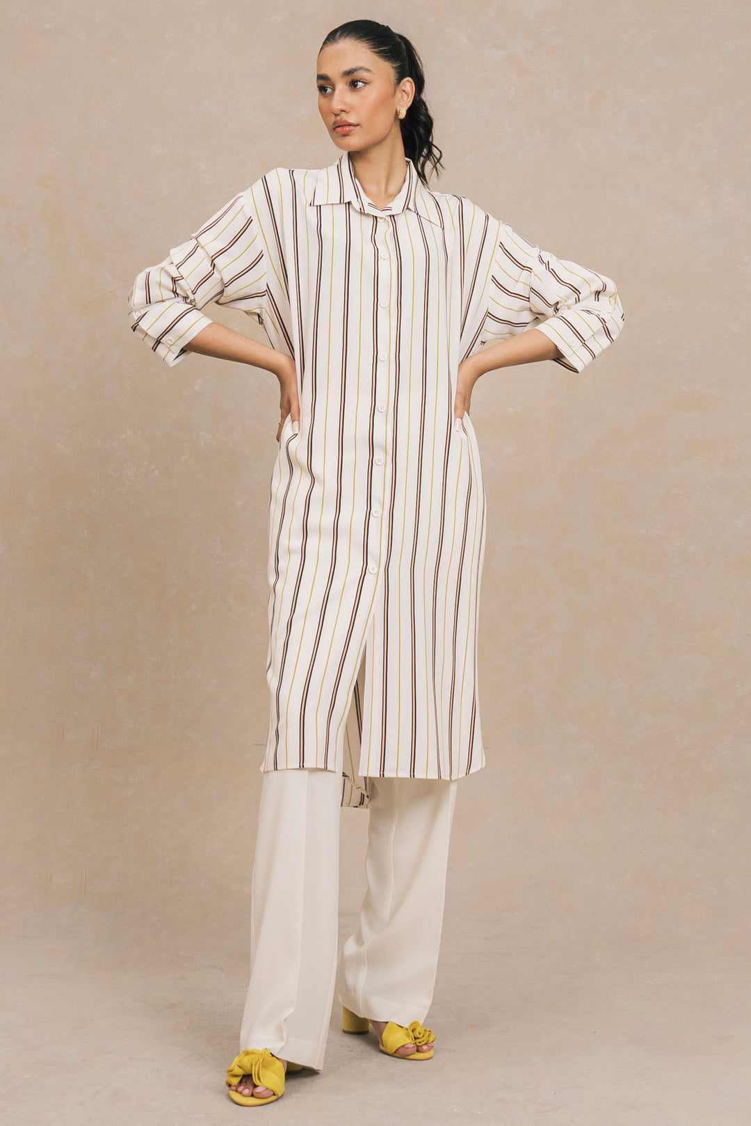 Multi Striped long Shirt