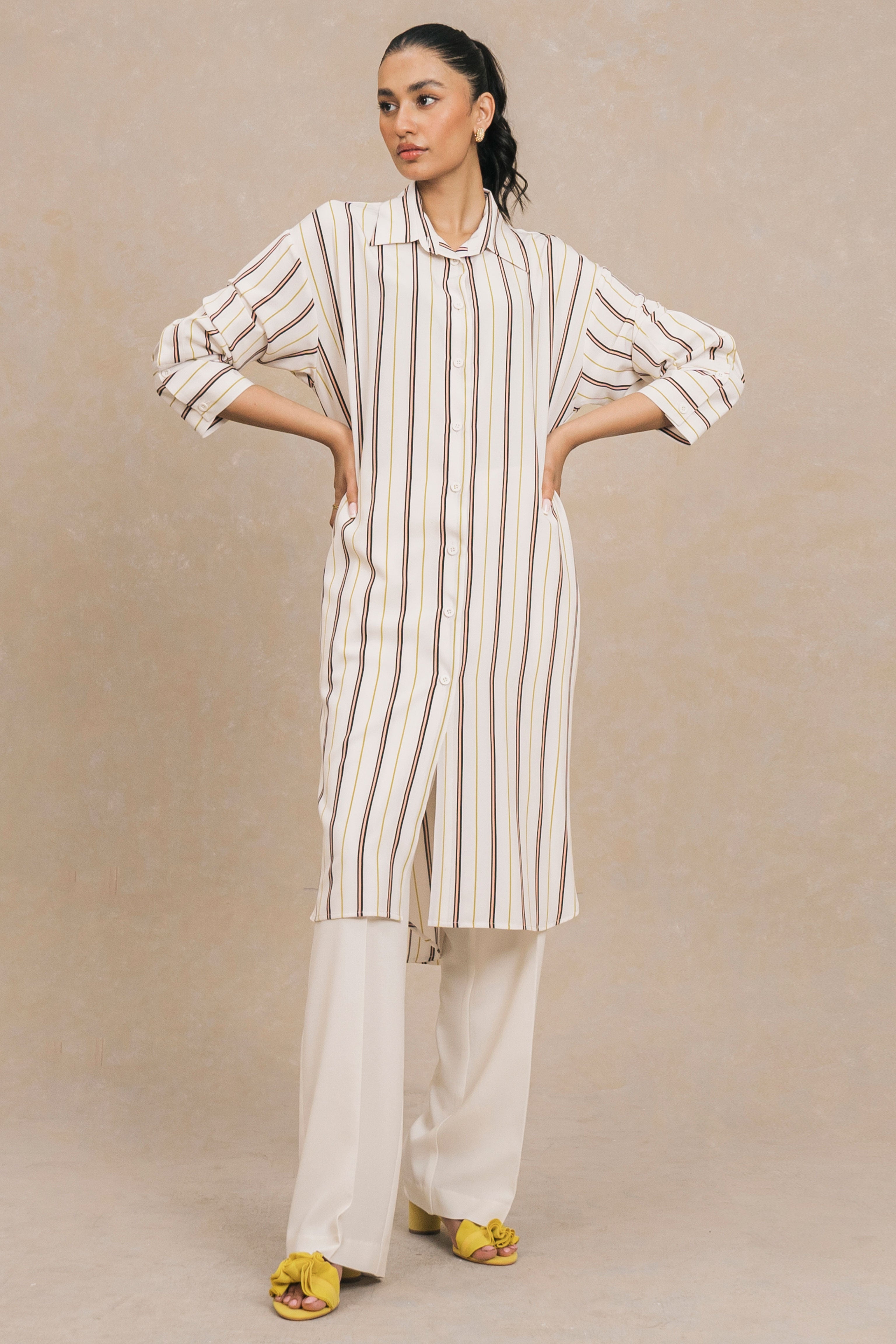 Multi Striped long Shirt