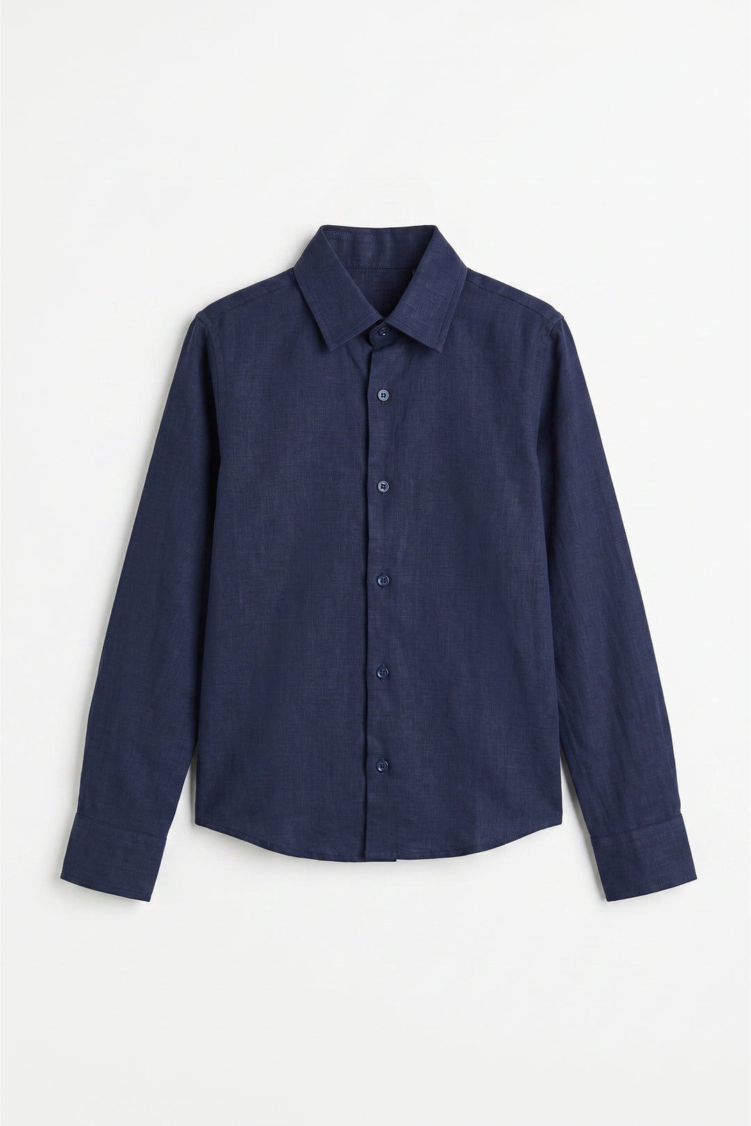 Navy Linen Shirt
