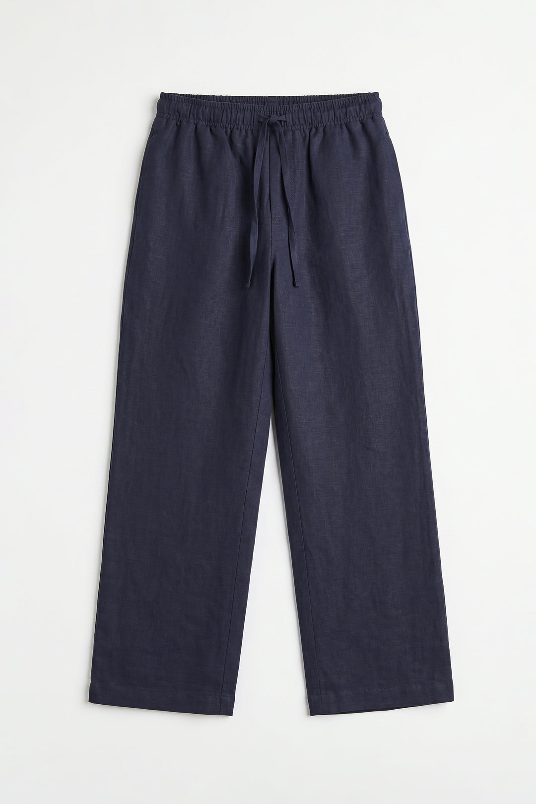Navy Linen Trouser