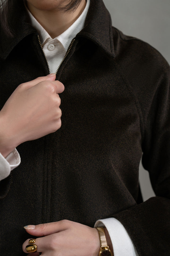 Dark Brown Wool Jacket