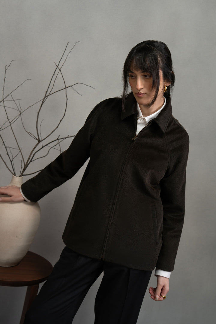 Dark Brown Wool Jacket